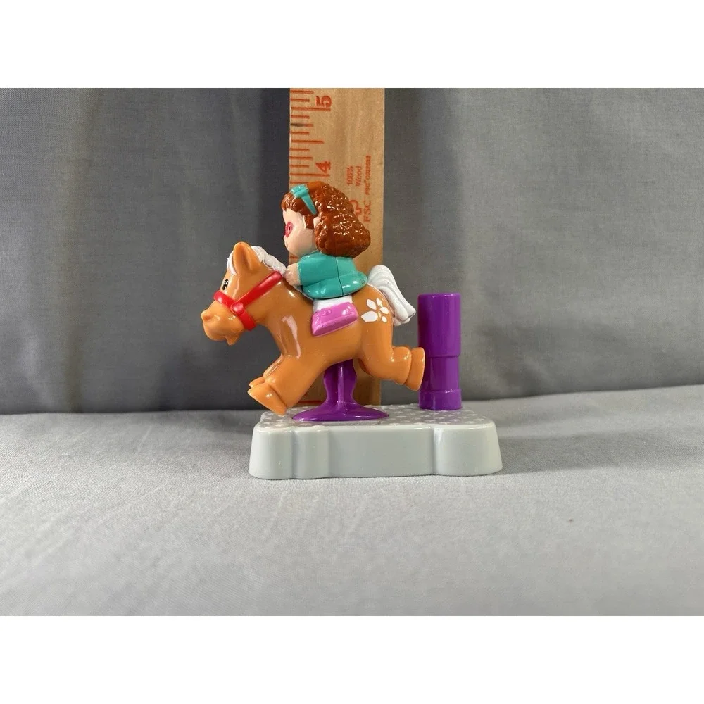 2004 Fisher-Price Little People Maggie on Horse Ride McDonald's Happy Meal toy